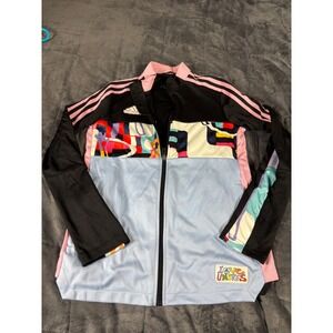 Adidas Love Unites Pride Track Jacket Black Pink Blue Multi Primegreen Mens M